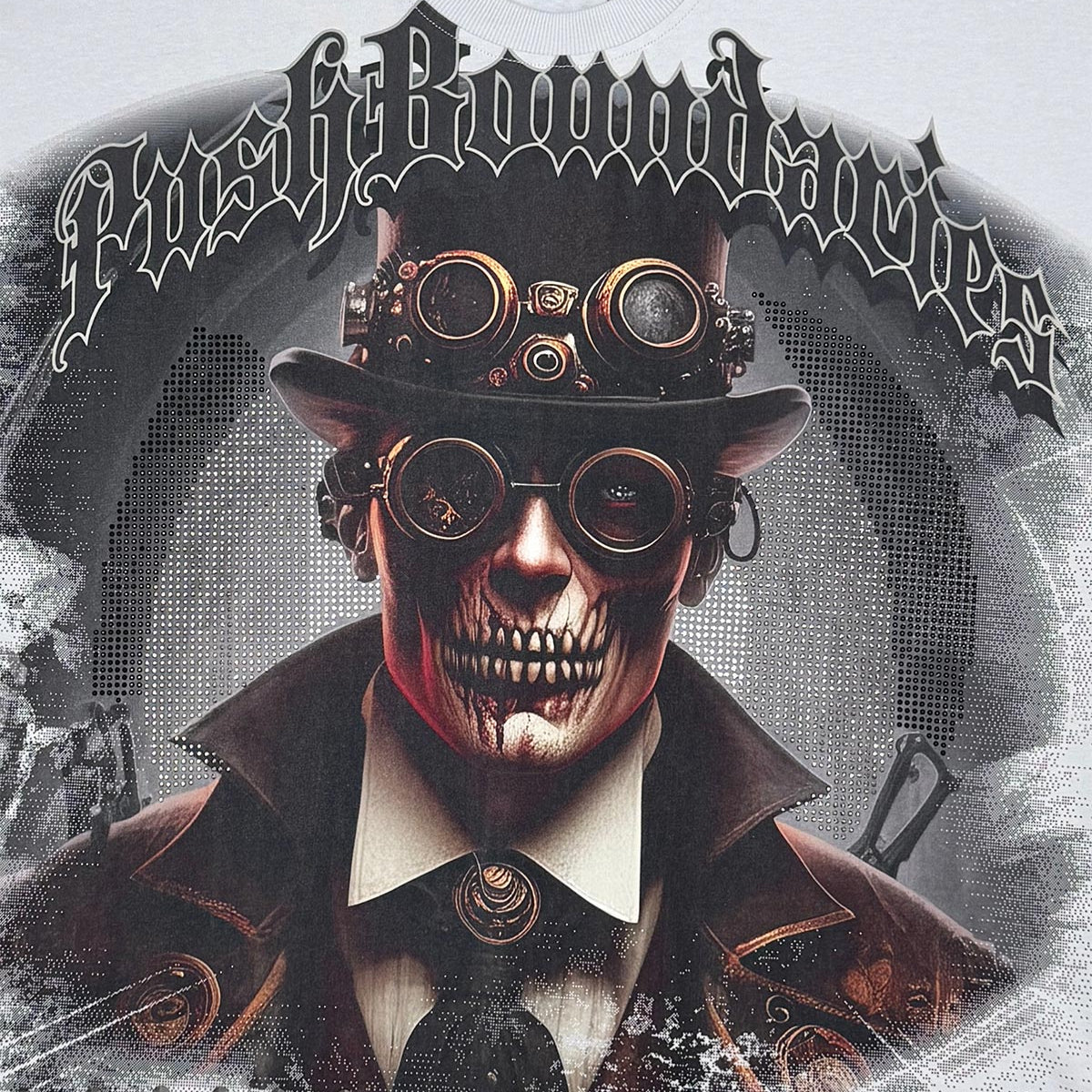 Stray push boundaries wide & crop fit tee