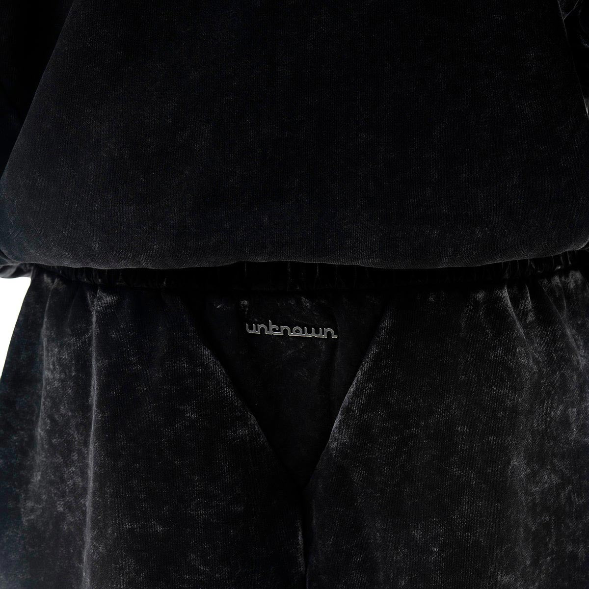 Garment-dyed heavyweight cotton fleece sweatpants Zipper Pocket