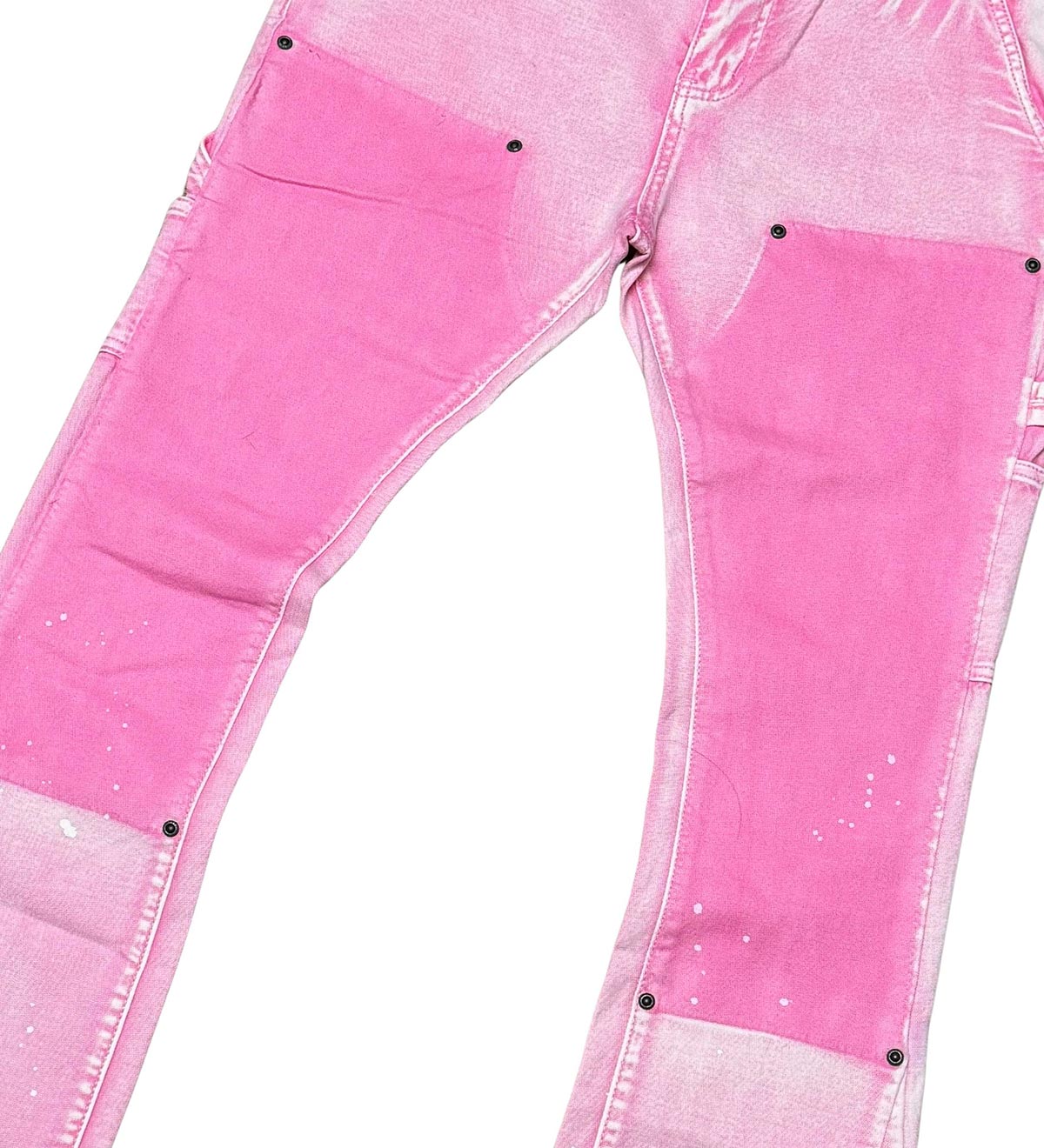 Two-tone flared fit pants