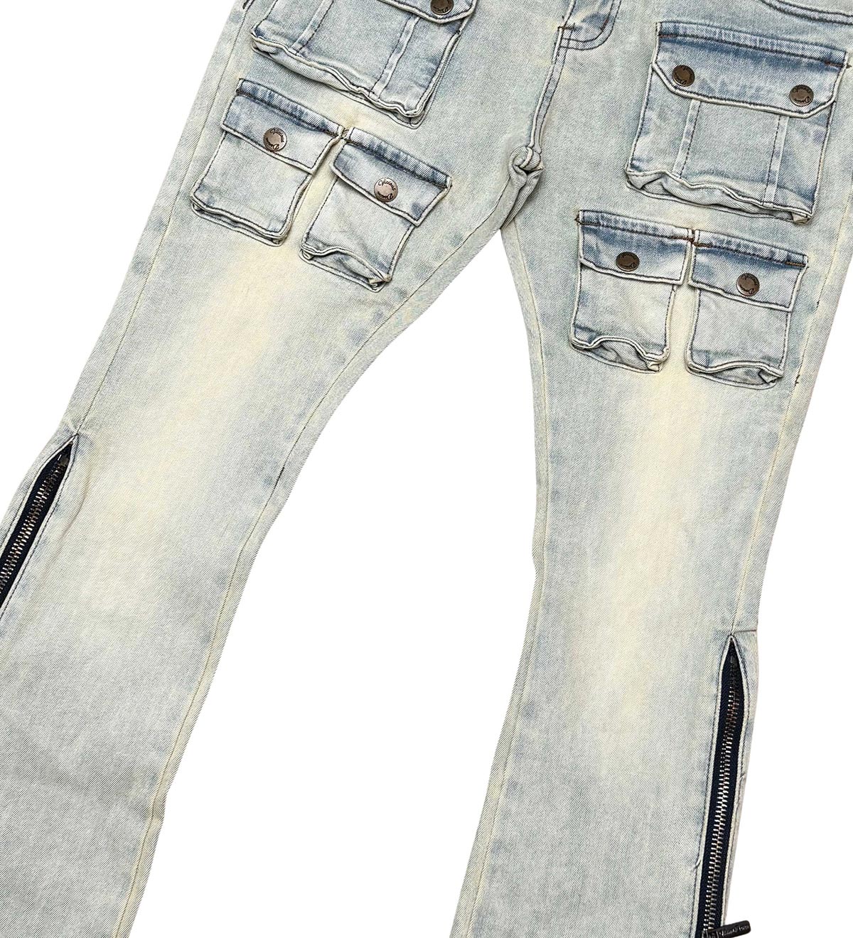 Flared fit pant multi-pocket