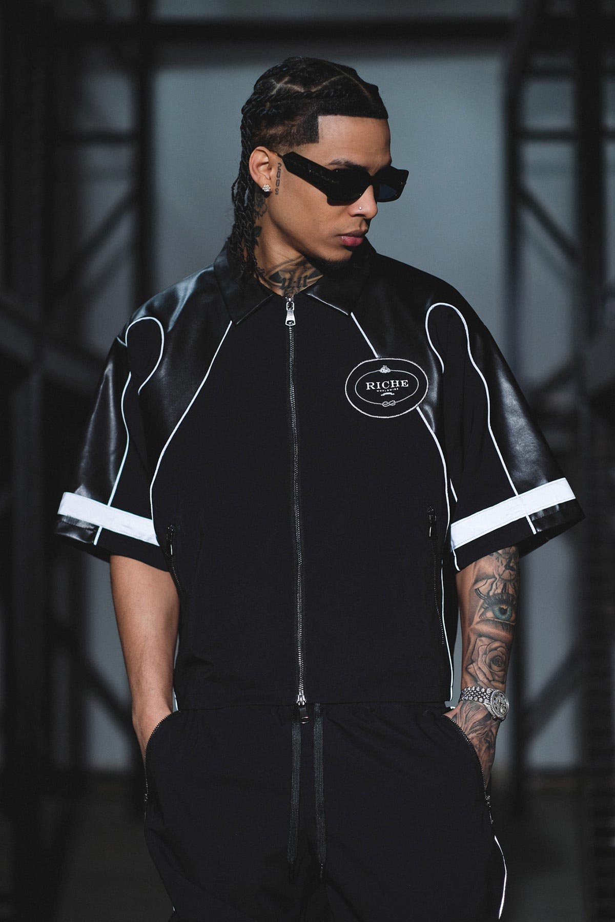 Racer crop jacket