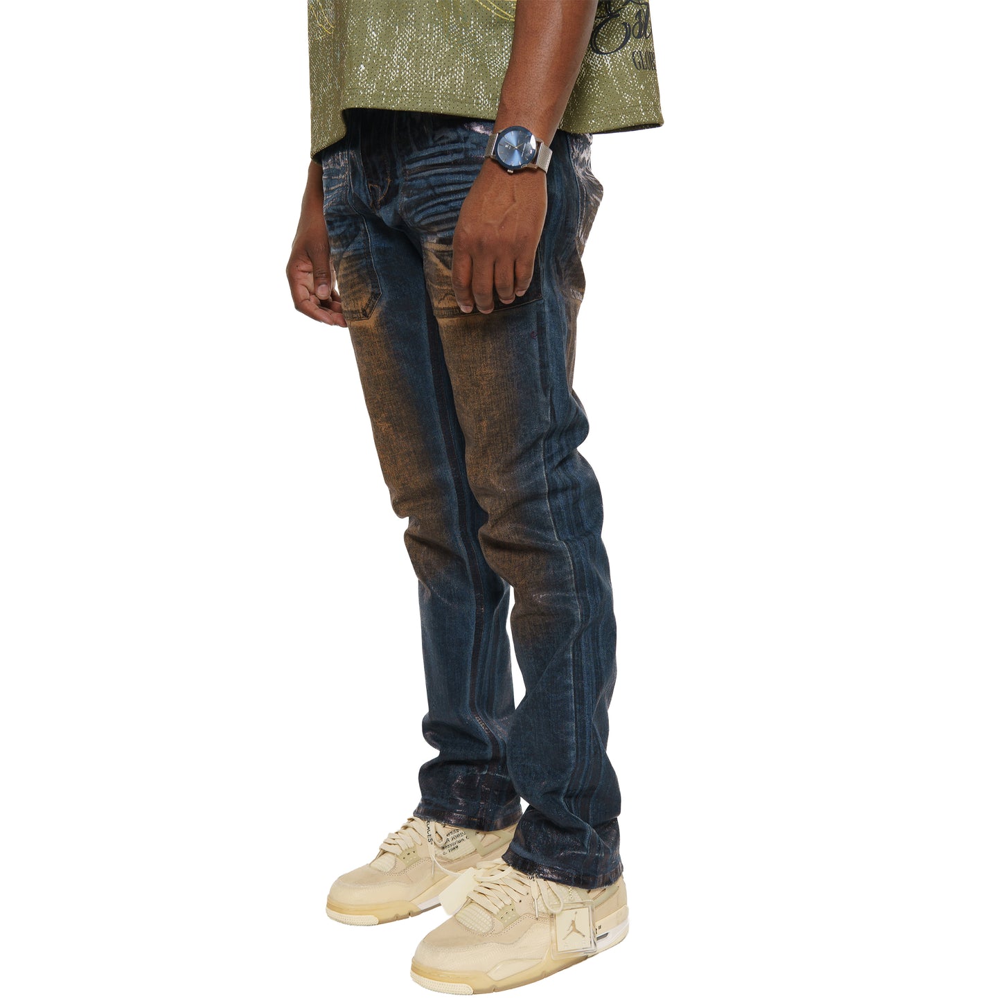 Vicious distressed denim pant