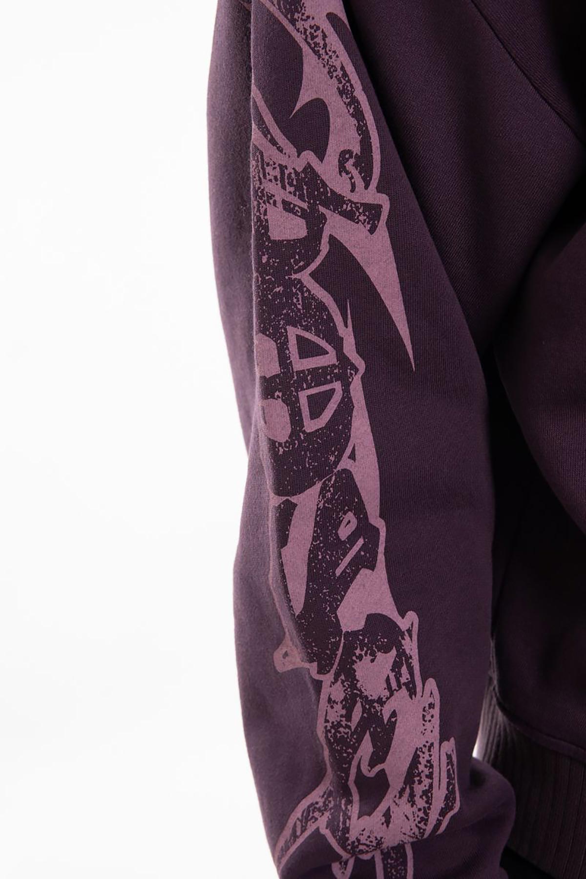 Scorpion oversized full zip hoodie Plum by Chosen - 5