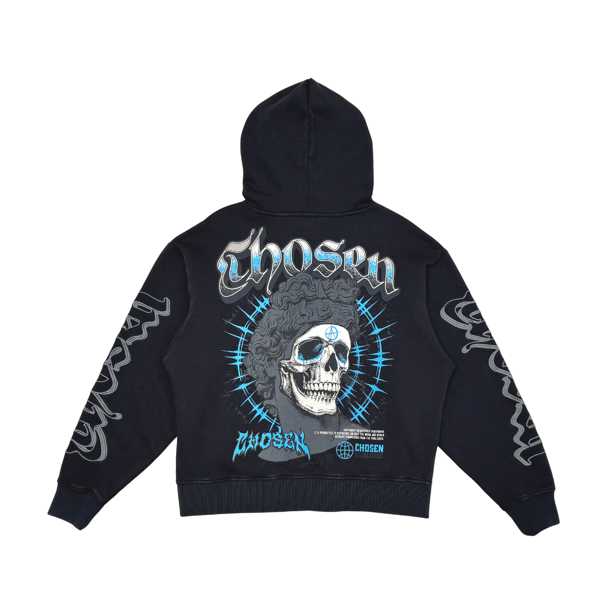 Anarchy oversized full zip hoodie set