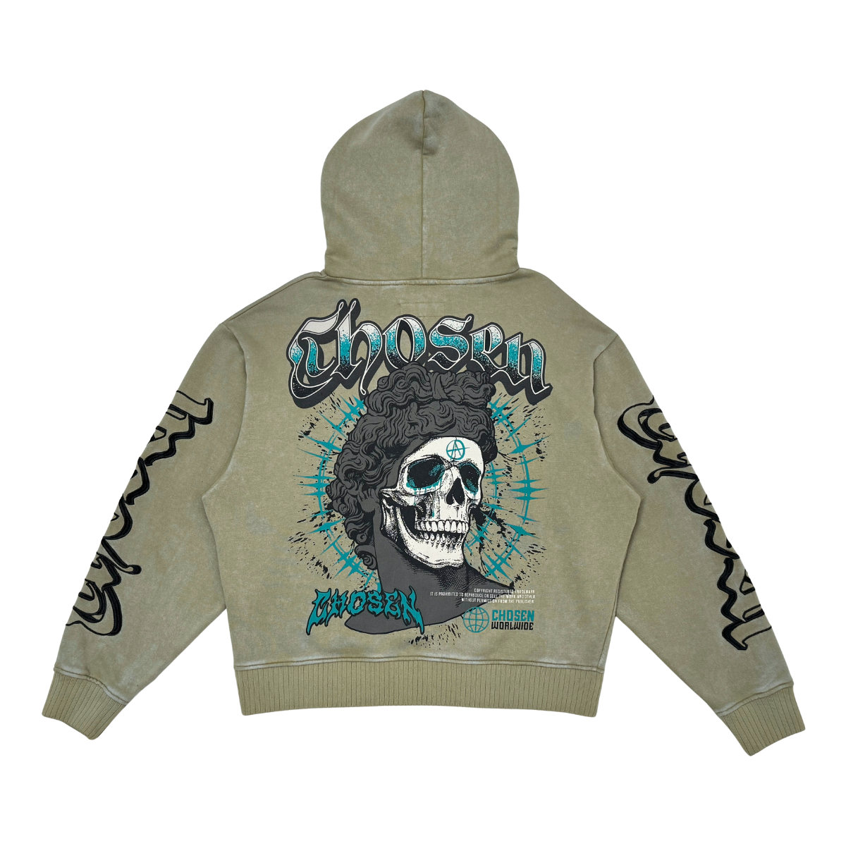 Anarchy oversized full zip hoodie