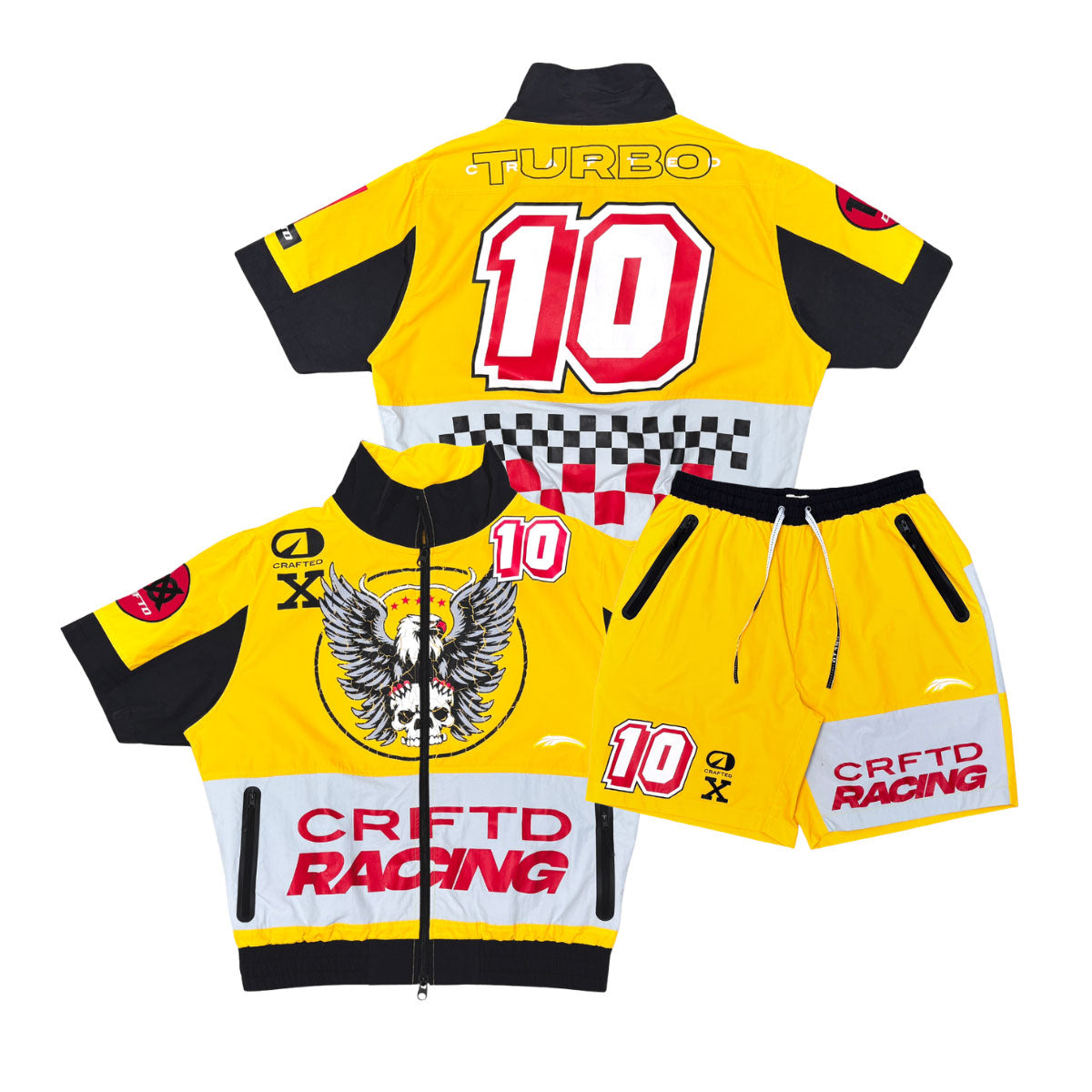 Turbo Racing Nylon Short Set Yellow by Crafted - 1