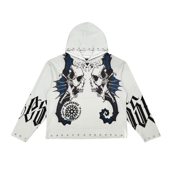 Sea horses pull over hoodie