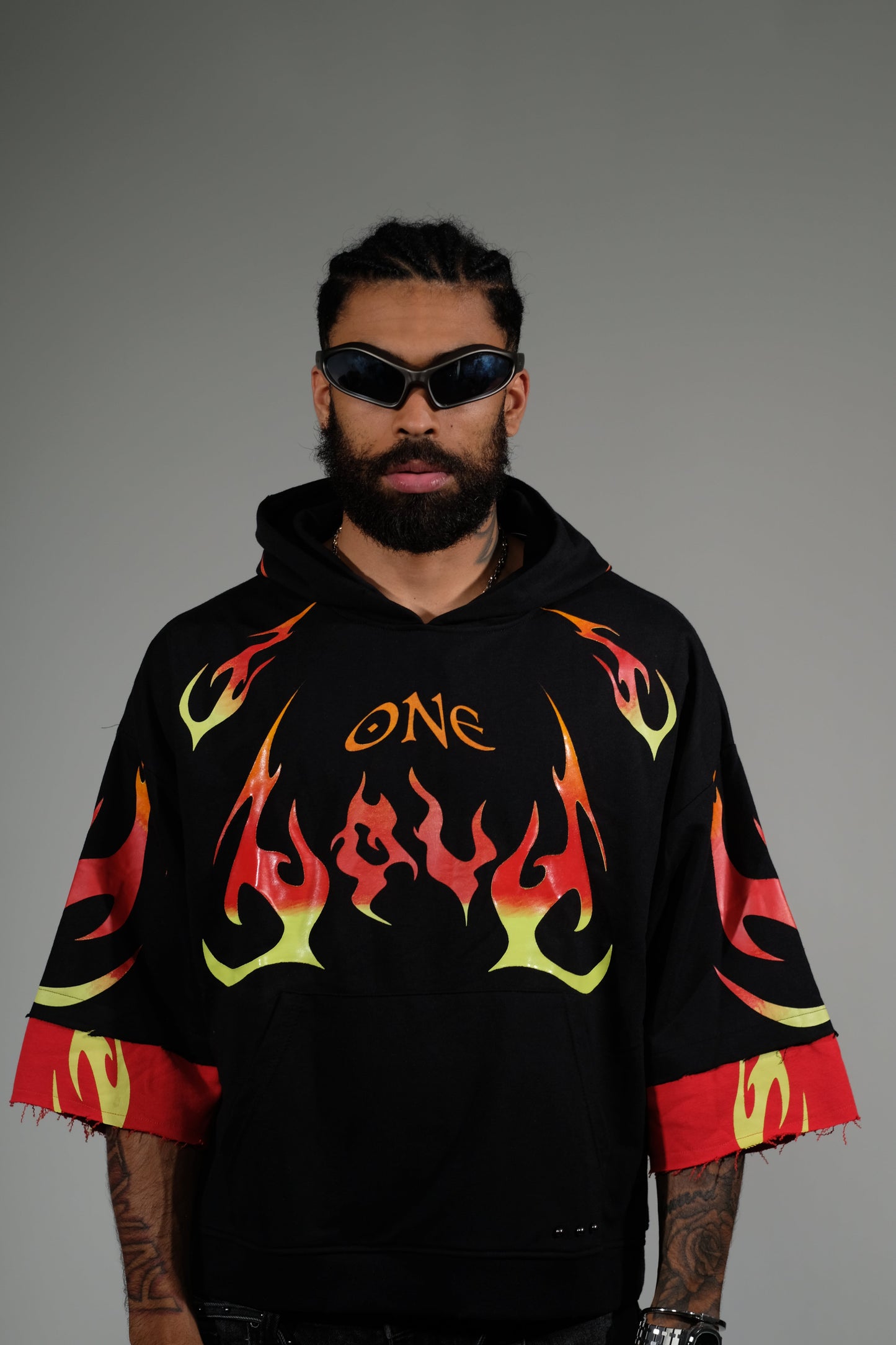 One love short sleeve hoodie