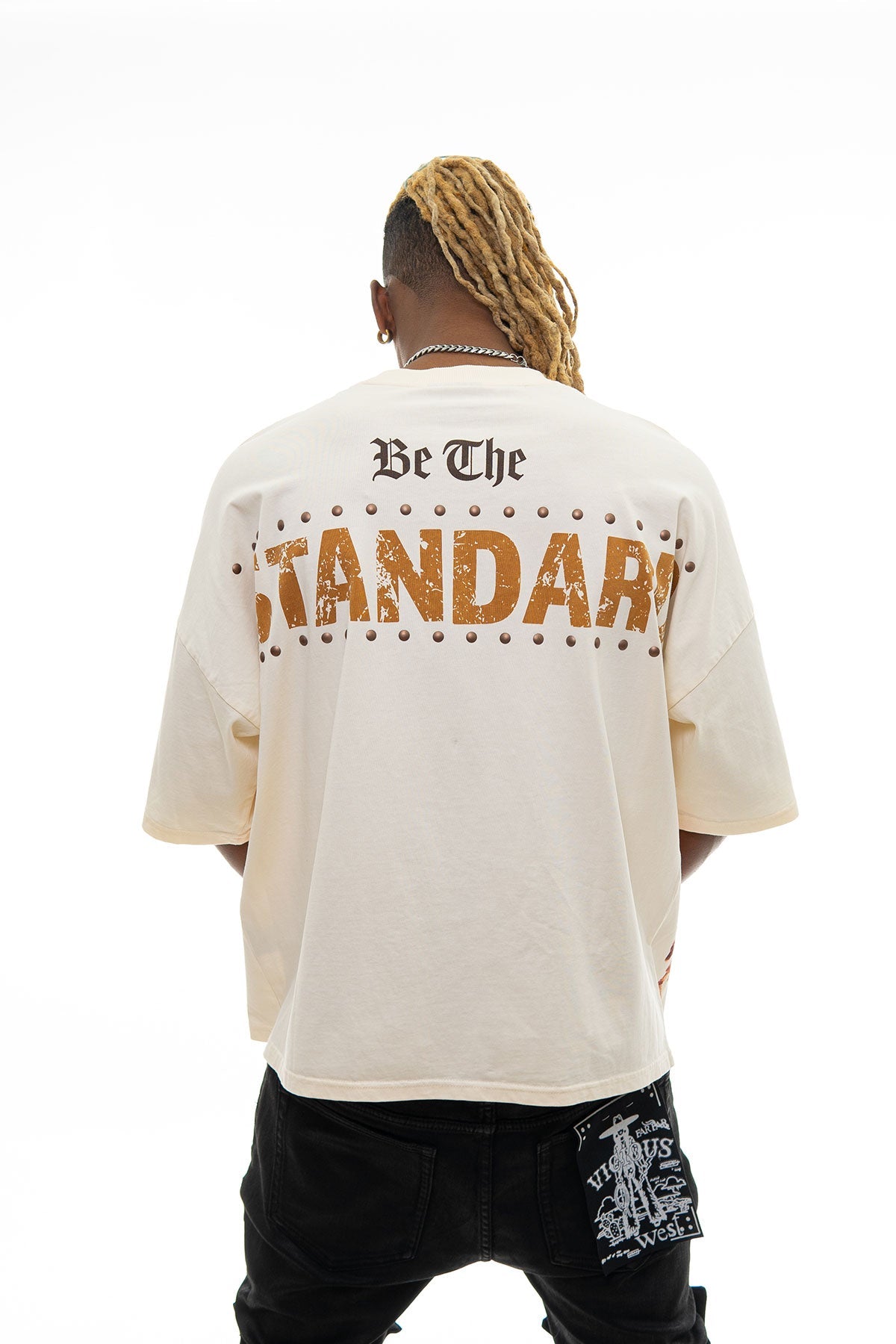 Stray define greatness wide & crop fit tee Natural by Stray - 2