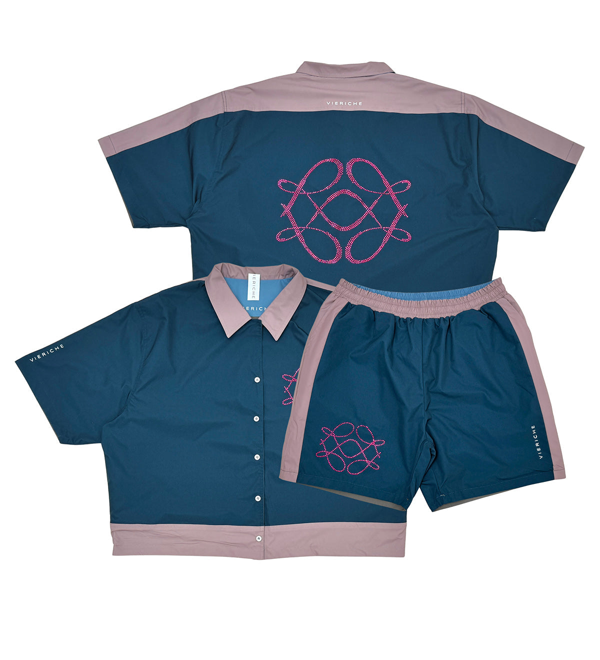 Reversible icon set Taupe / Navy by Vie+Riche
- 2