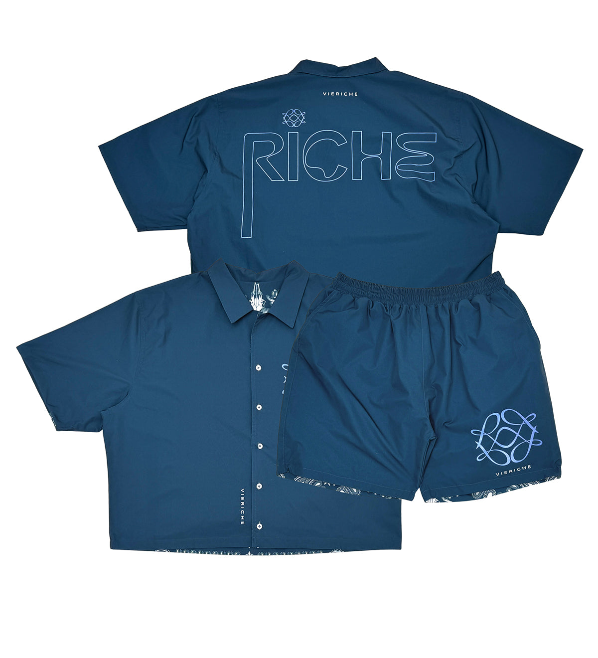 Reversible paisley set Navy by Vie+Riche
- 2