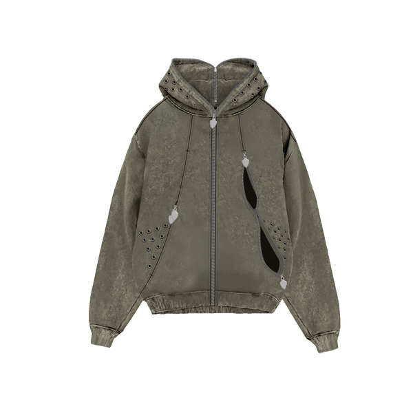 Garment-dyed, heavyweight cotton fleece hoodie | Unknown 2