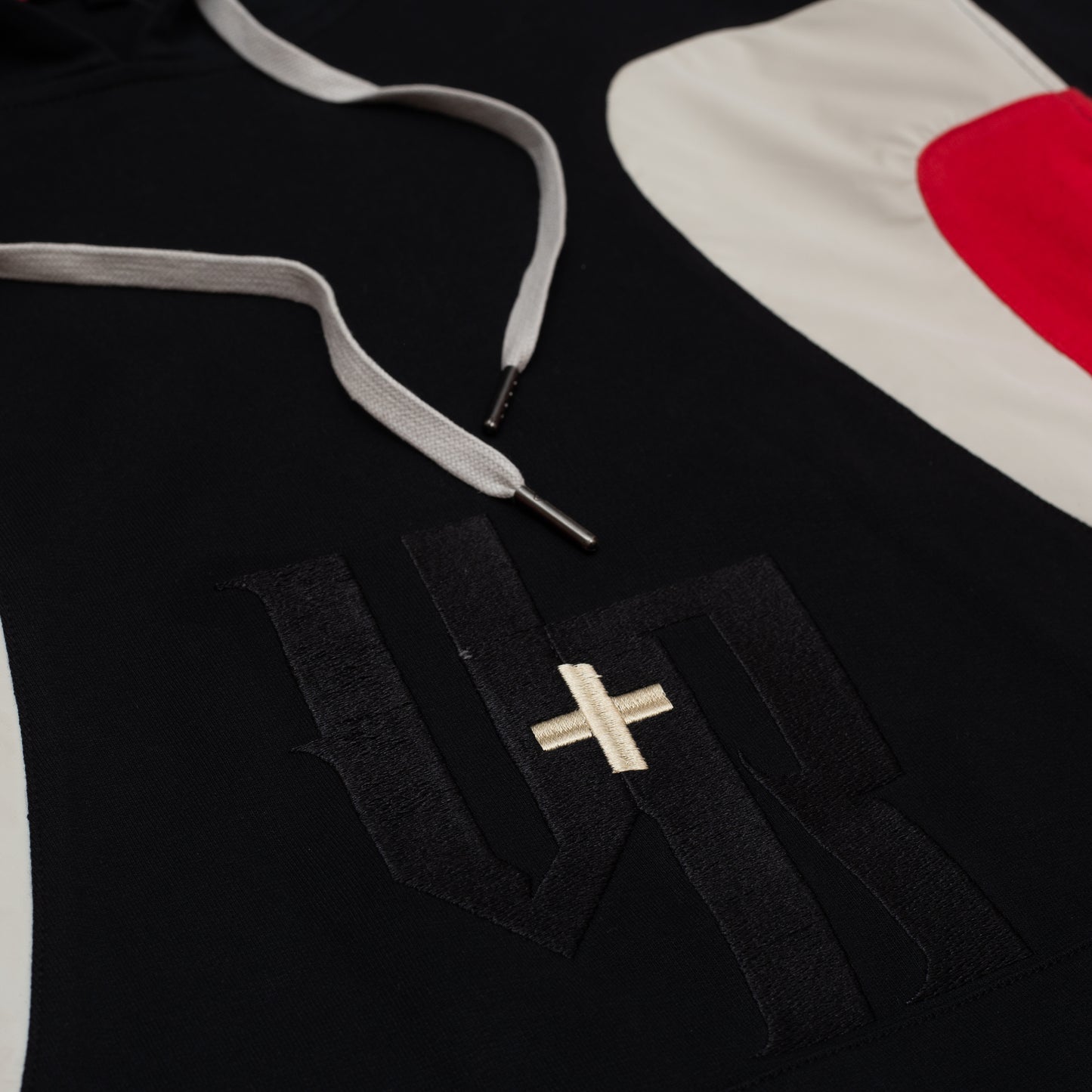 Oval panel hoodie
