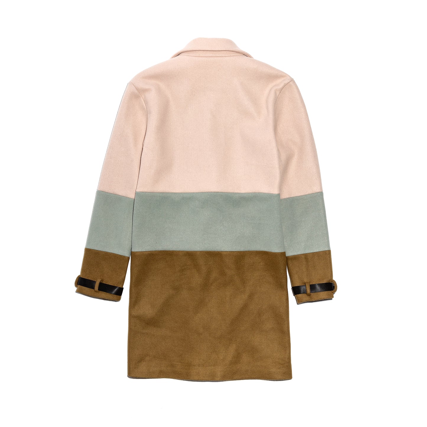 Removable fur 3 tone overcoat