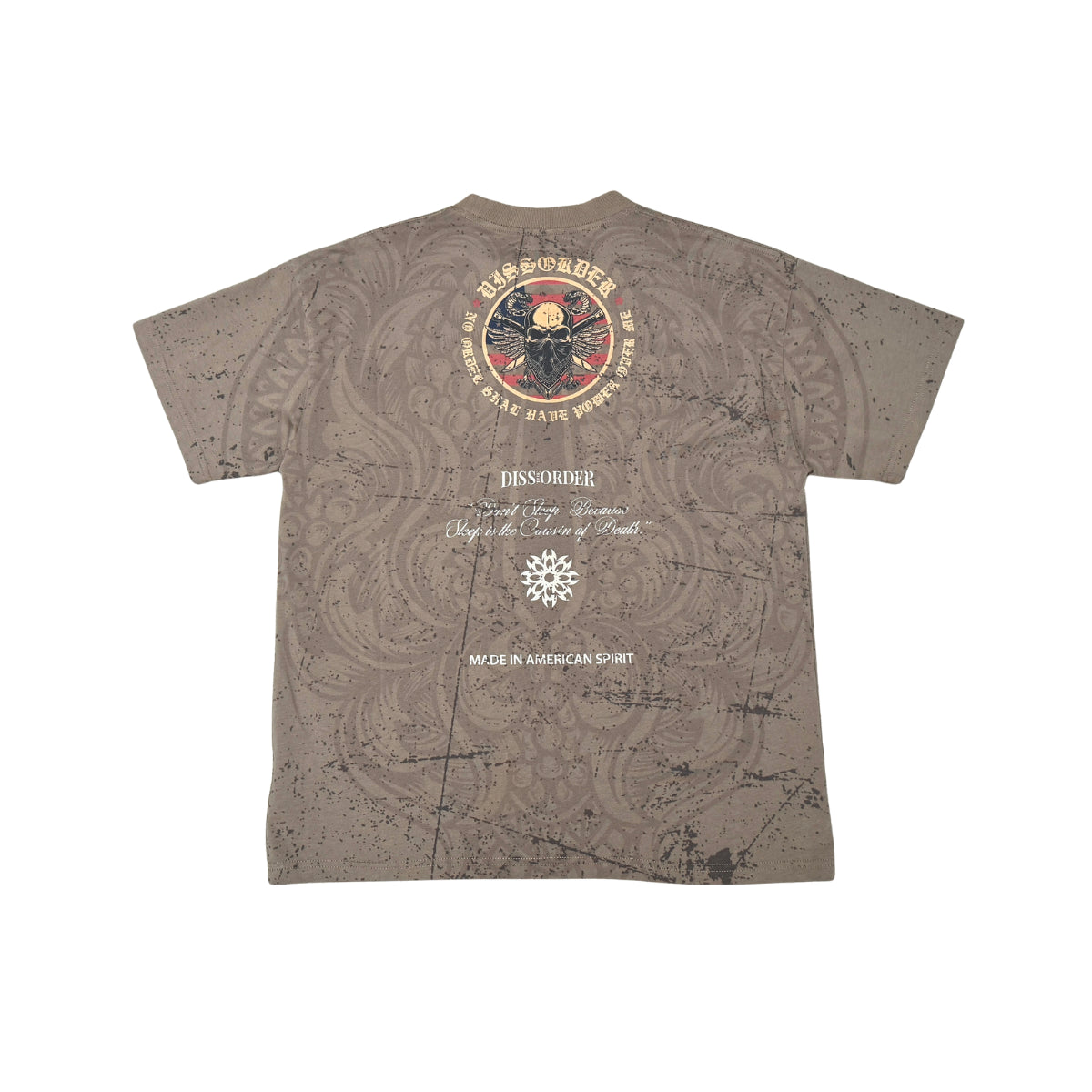 No Power Over Me Tee Taupe by Dissorder - 2