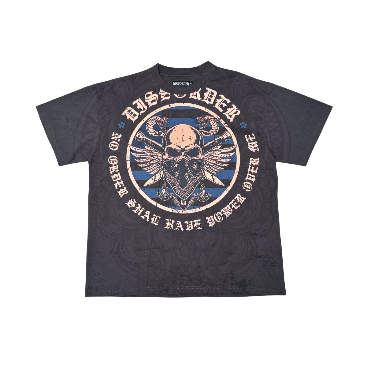 No Power Over Me Tee Charcoal by Dissorder - 1