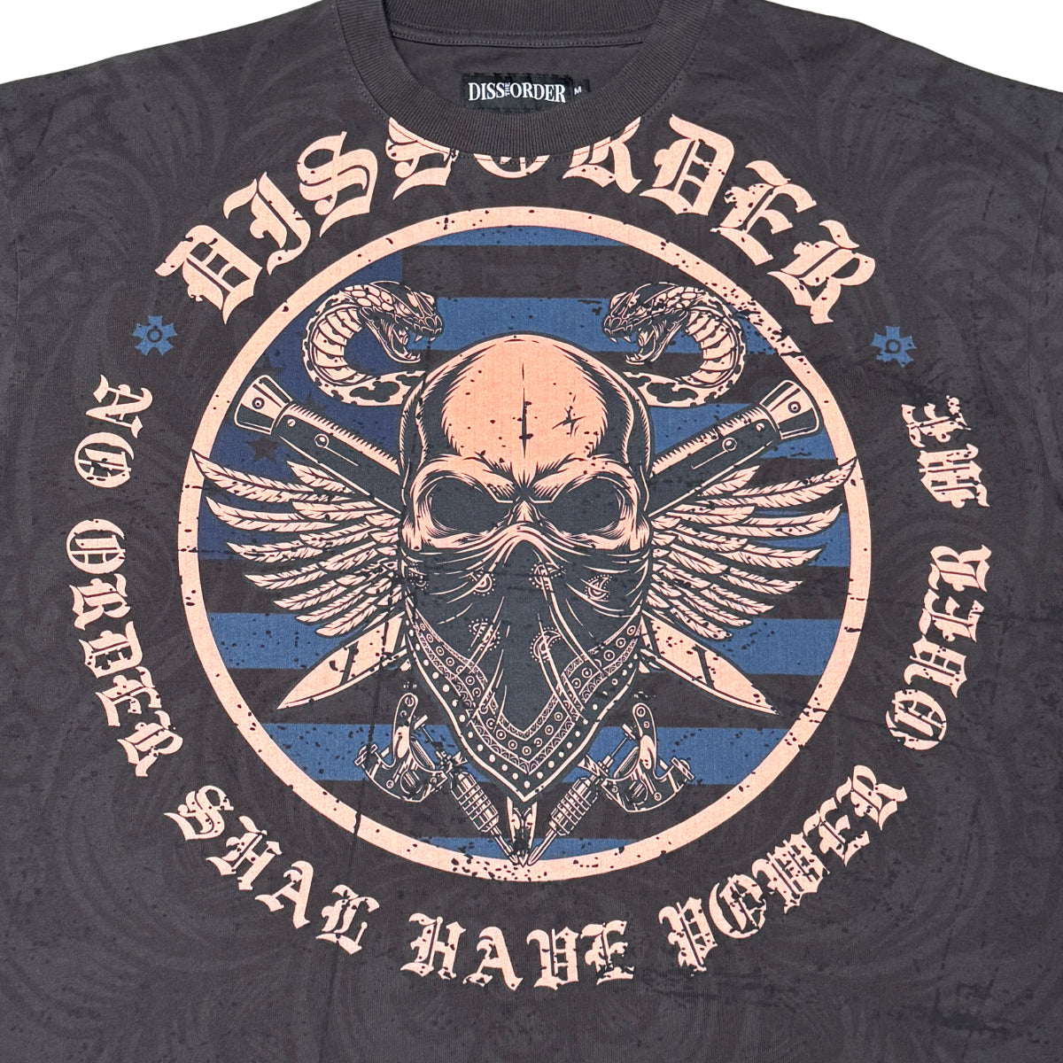 No Power Over Me Tee Charcoal by Dissorder - 3