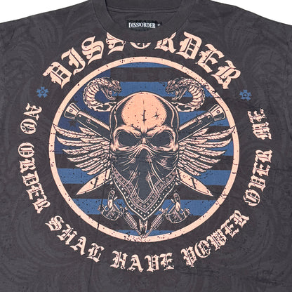 No Power Over Me Tee Charcoal by Dissorder - 3