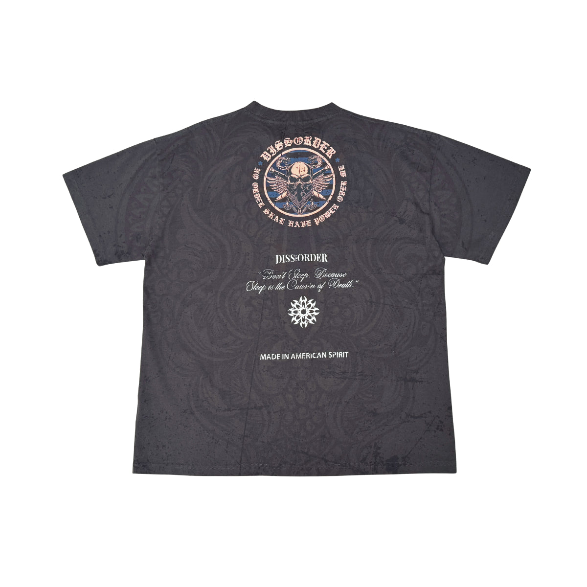 No Power Over Me Tee Charcoal by Dissorder - 2
