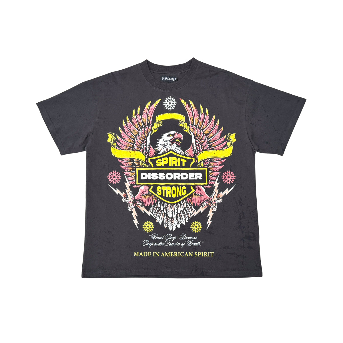 American Spirirt Tee Charcoal by Dissorder - 1
