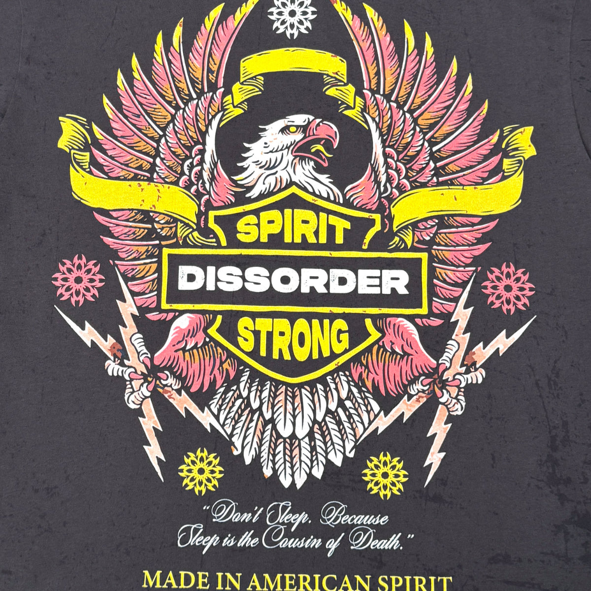 American Spirirt Tee Charcoal by Dissorder - 3