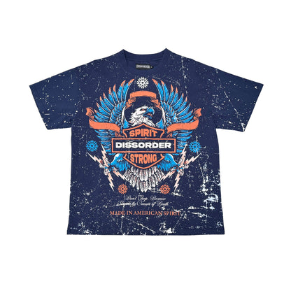 American Spirirt Tee Navy by Dissorder - 3