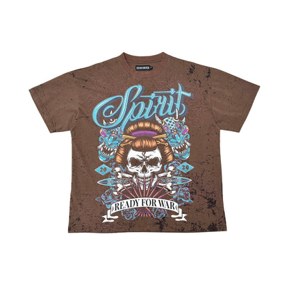 Ready For War Tee Brown by Dissorder - 1