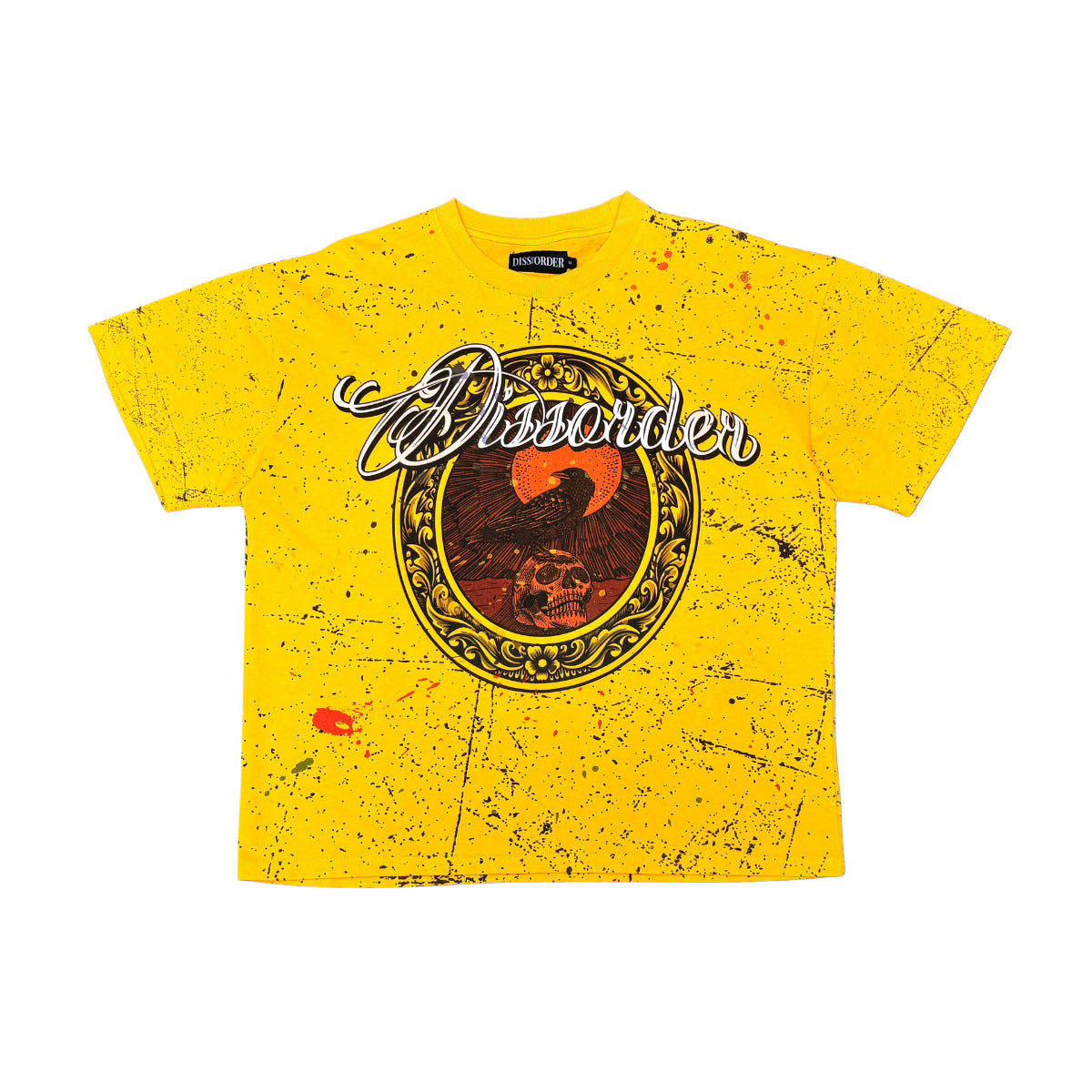 Crow Tee Yellow by Dissorder - 1
