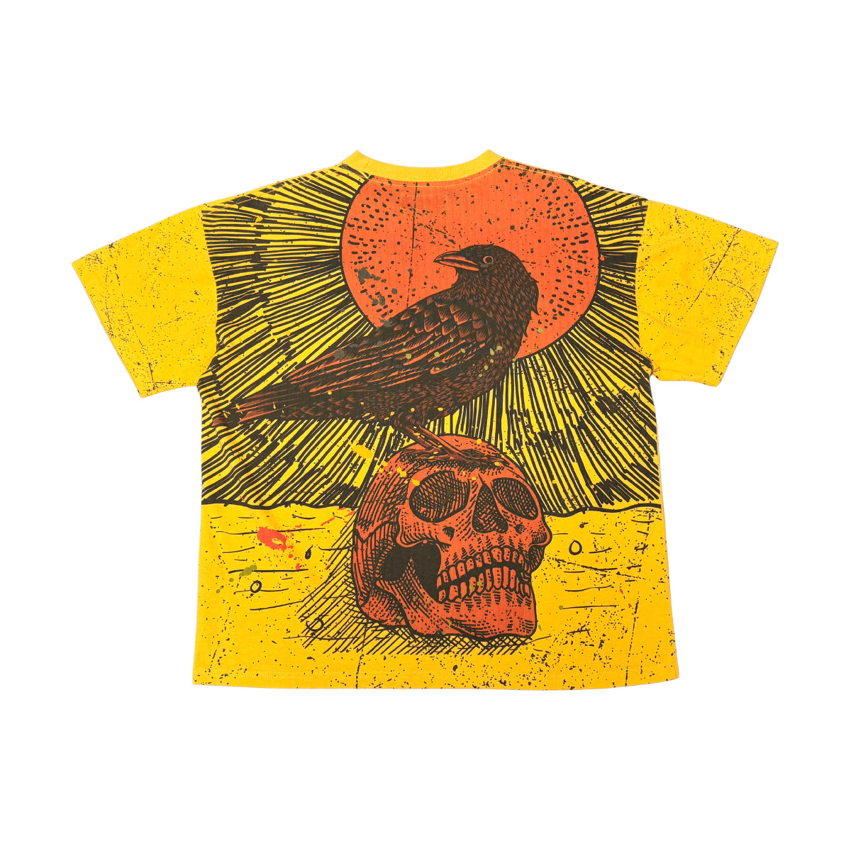 Crow Tee Yellow by Dissorder - 2