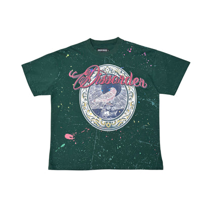 Crow Tee Green by Dissorder - 1