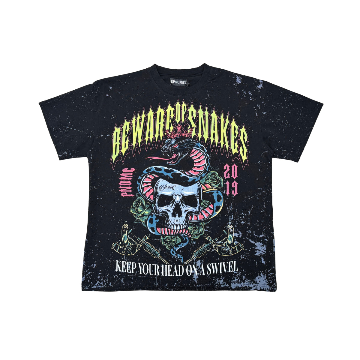 Beware Tee Black by Dissorder - 1