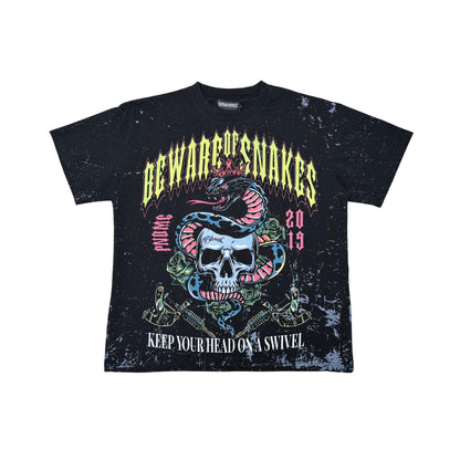 Beware Tee Black by Dissorder - 1