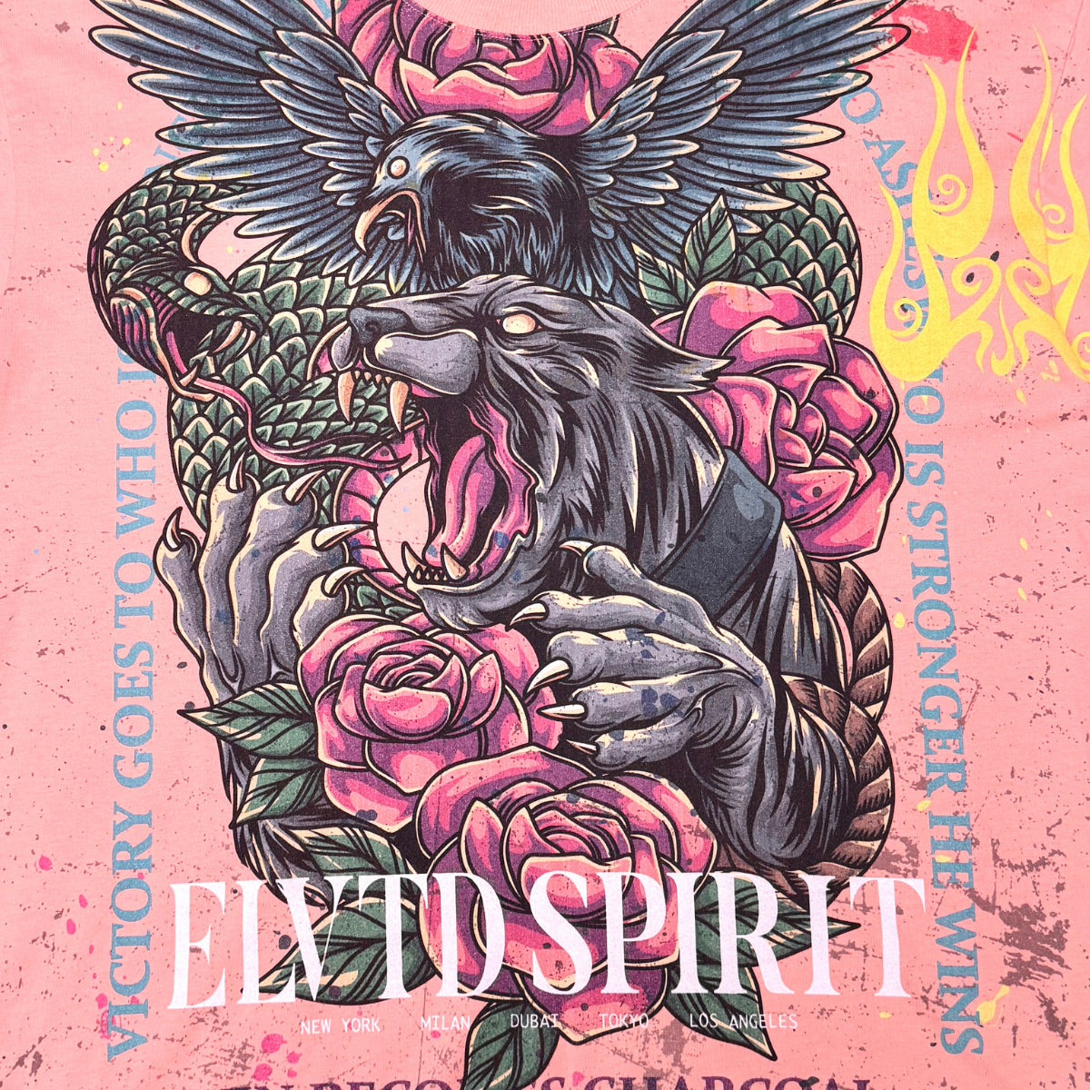Elevated Spirit Tee Pink by Dissorder - 3