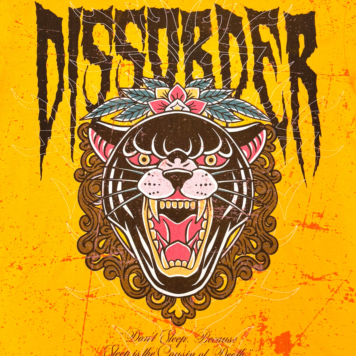 Cousin Of Death Tee Yellow by Dissorder - 3