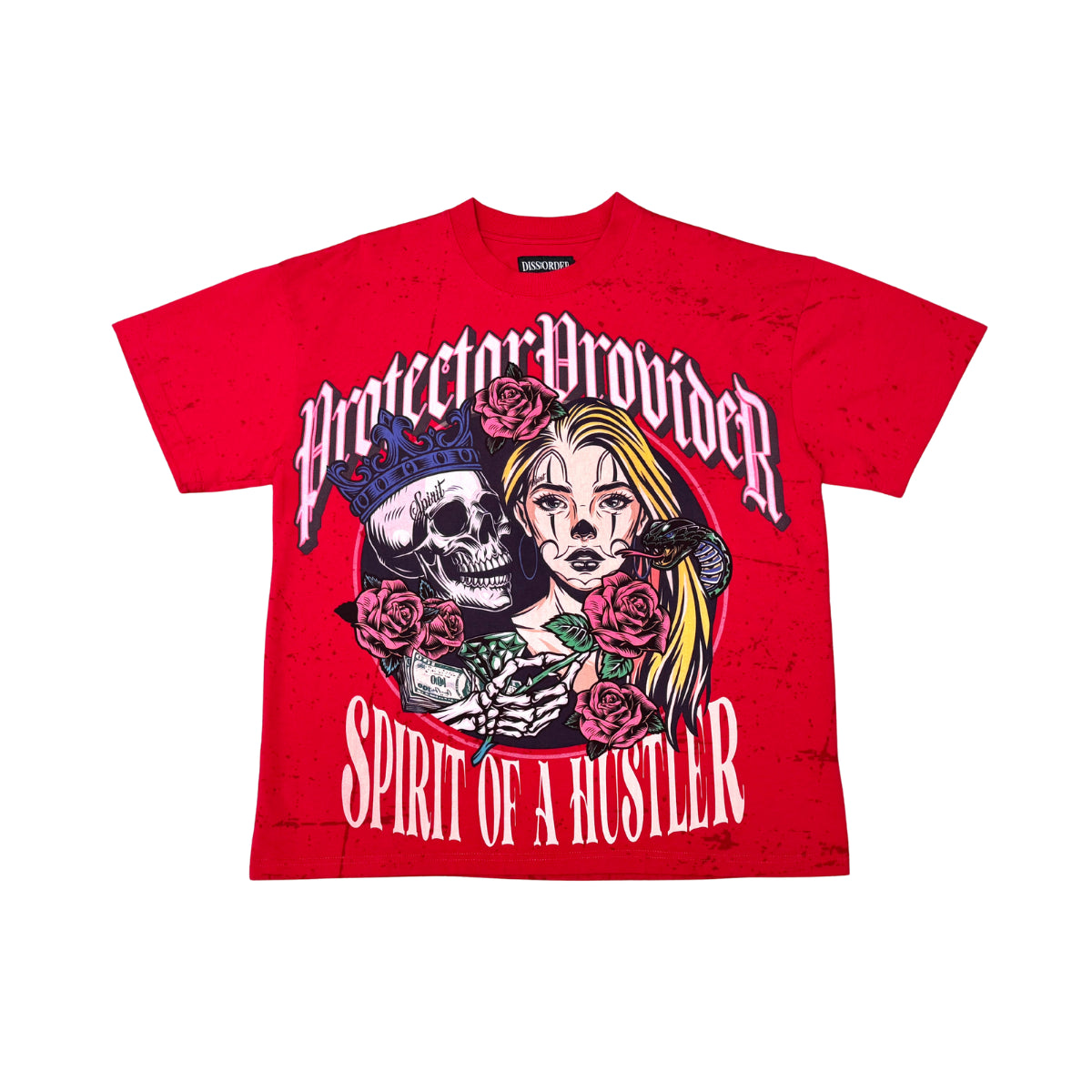 Hustler Spirit Tee Red by Dissorder - 1