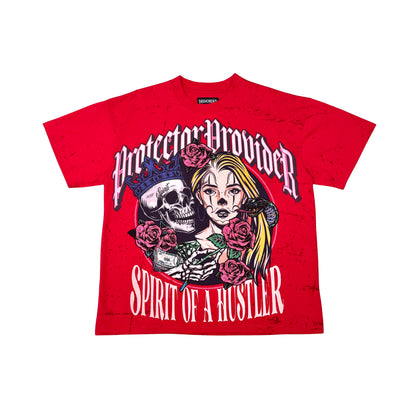 Hustler Spirit Tee Red by Dissorder - 1