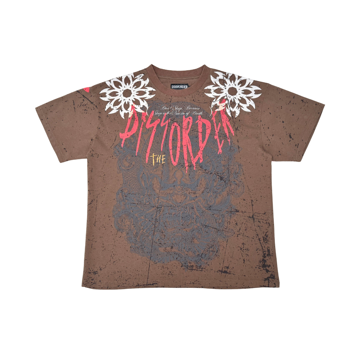 Serpent Skull Tee Clay by Dissorder - 1