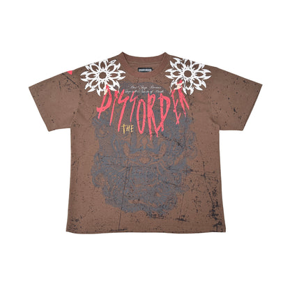Serpent Skull Tee Clay by Dissorder - 1