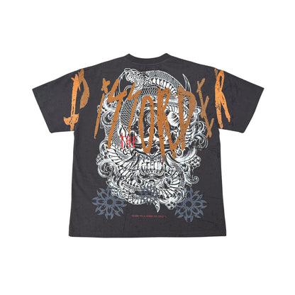 Serpent Skull Tee Charcoal by Dissorder - 2