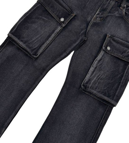 Premium side cargo western fit denim pant
