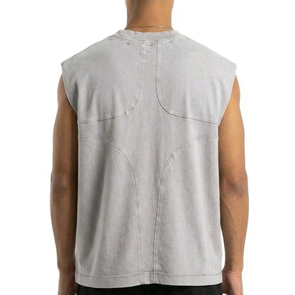 Printed wings sleeveless tee by Unknown - 7 | Vie+Riche