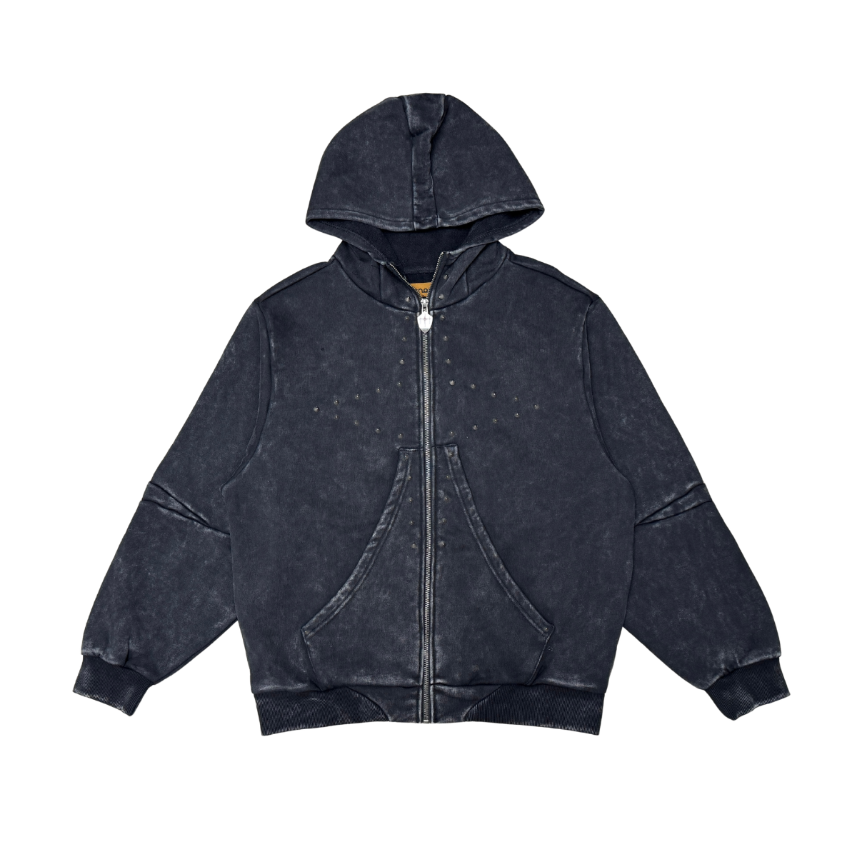 Unknown Winged Rivet Zip Hoodie