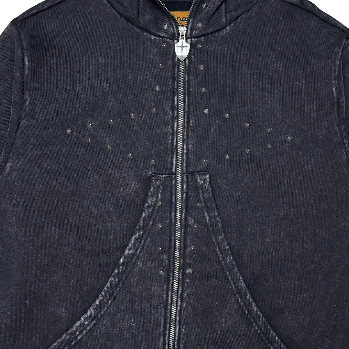 Unknown Winged Rivet Zip Hoodie