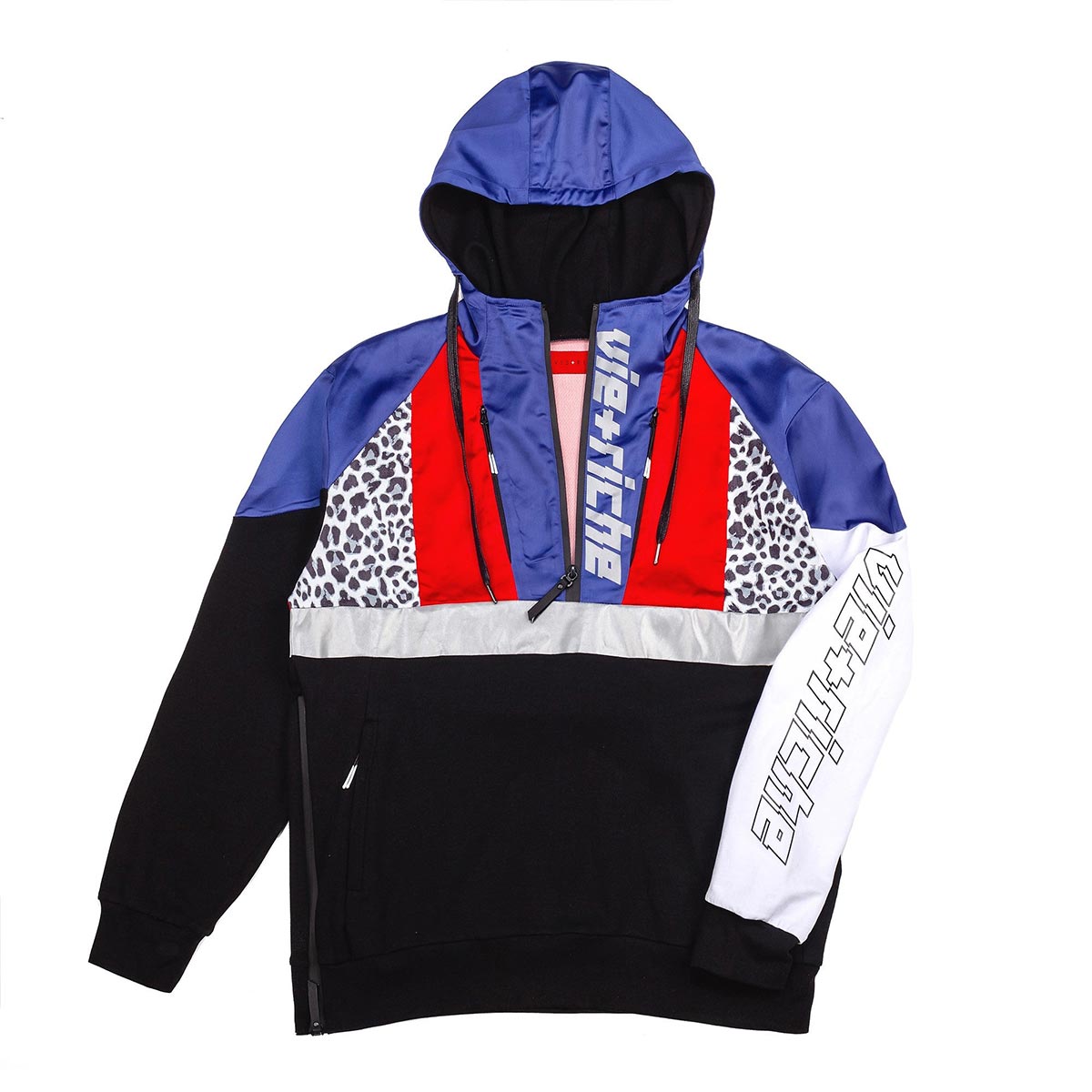 Mixed media pullover