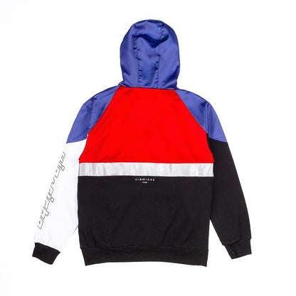 Mixed media pullover