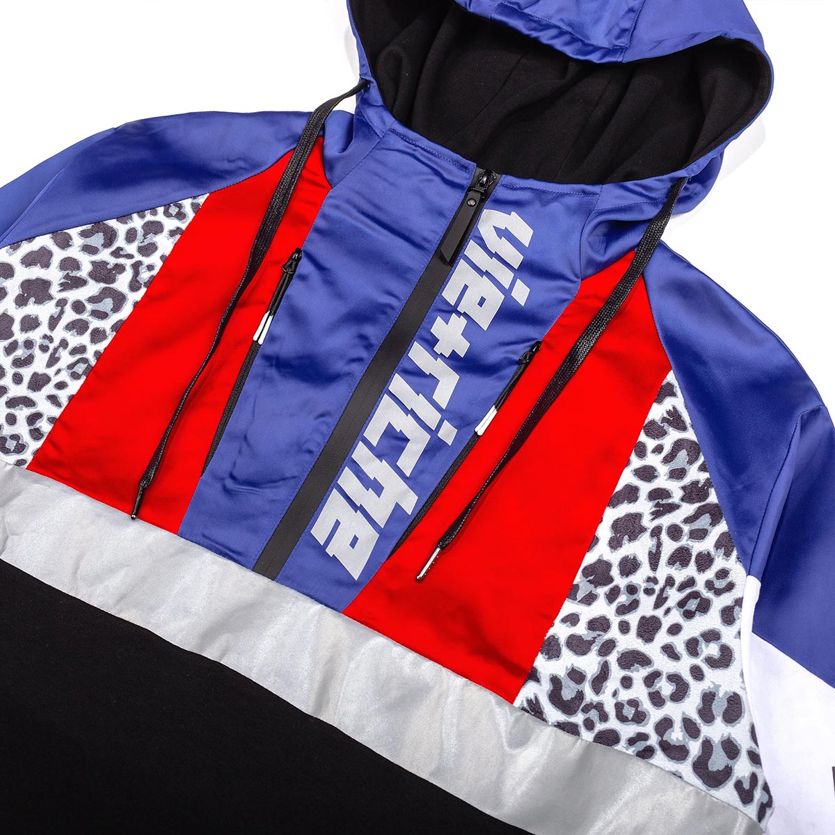 Mixed media pullover