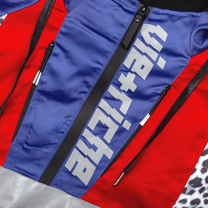 Mixed media pullover