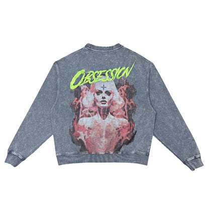 Tiedye obsession crewneck