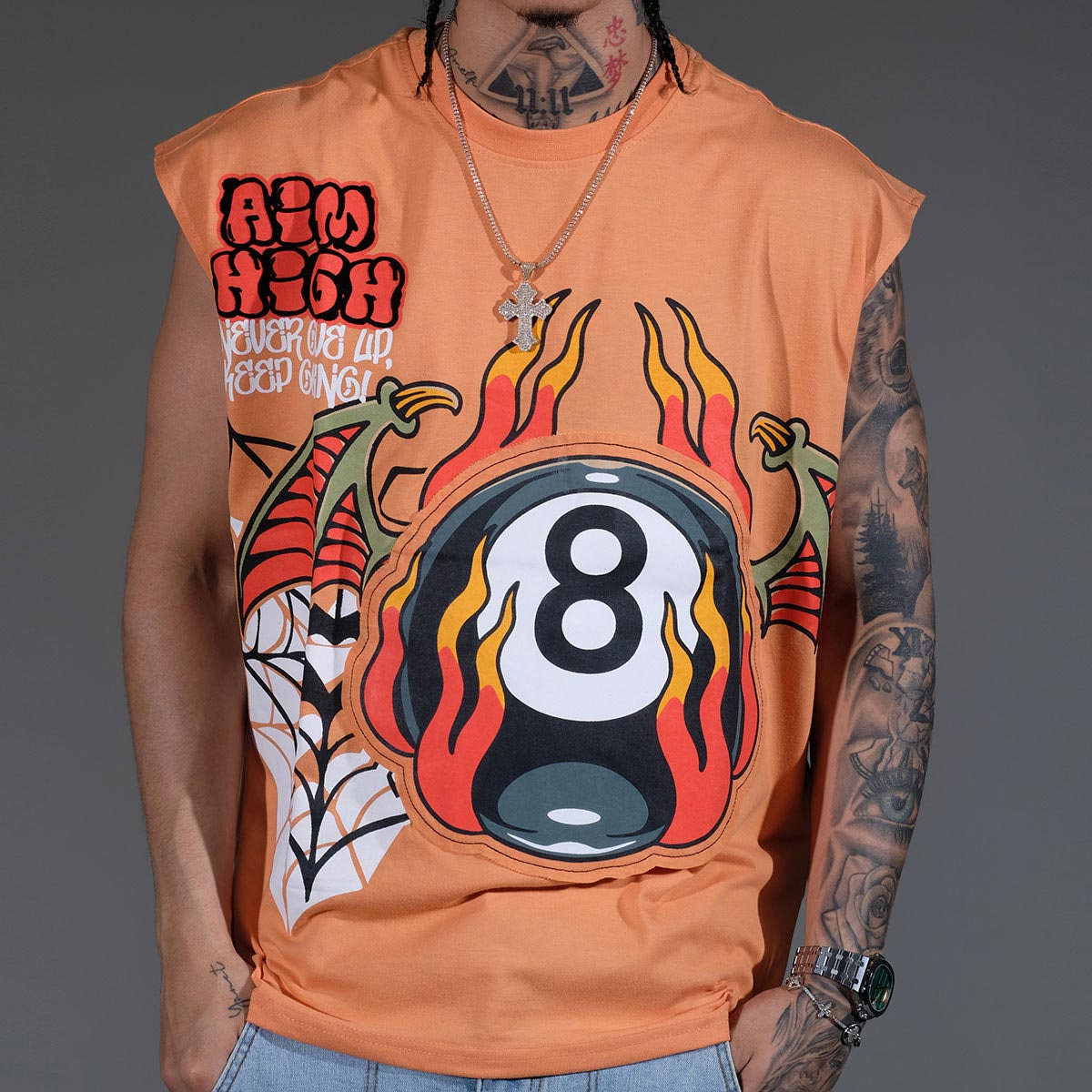 Aim high sleeveless shirt