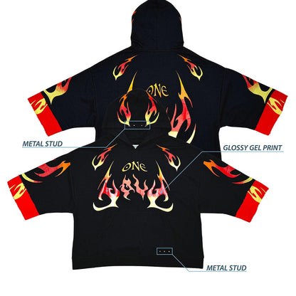 One love short sleeve hoodie